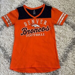 Denver Bronco Silver Sparkle Shirt